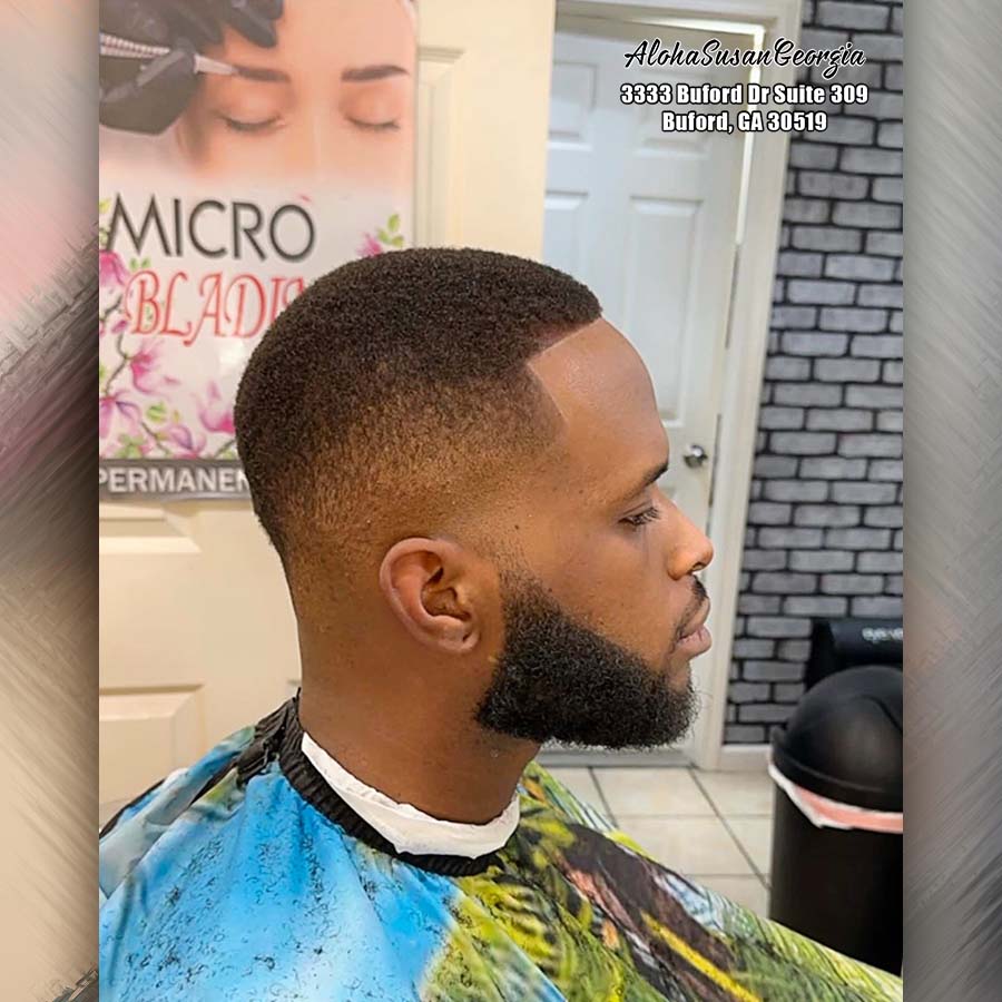 Hair cut, hairstyle, barbershop Buford GA 30519 - Aloha Susan Georgia